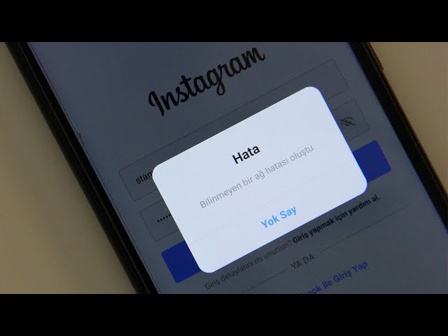 Instagram Bilinmeyen Ağ Hatası Nasıl Çözülür?