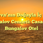 Ağva’nın Doğayla İç İçe Bungalov Cenneti: Casa Rosa Bungalov Otel