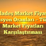 Bangladeş Market Fiyatları – Enflasyon Oranları – Türkiye Market Fiyatları Karşılaştırması