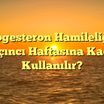 Progesteron Hamileliğin Kaçıncı Haftasına Kadar Kullanılır?